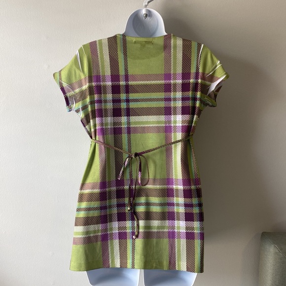 ⚡️Last days! Speechless Green Plaid Top with Embelishments L - Picture 4 of 9